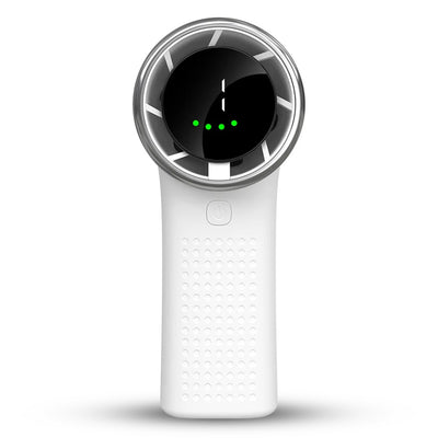 Techsuit Premium Mini Hand Fan (A8), cu LED afisaj digital, USB-C reincarcabil, 5 Wind Speeds, 3600mAh, Alb