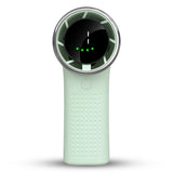 Techsuit Premium Mini Hand Fan (A8), cu LED afisaj digital, USB-C reincarcabil, 5 Wind Speeds, 3600mAh, Alb