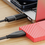 Cititor de carduri Techsuit Card Reader AluVoltX (CC1), 2in1, USB3.0 to Type-C OTG, TF Memory Card, 3A, Plug&Play, Fast Data Transfer, negru