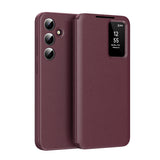 Husă pentru Samsung Galaxy S26 FE, Techsuit SmartView Series, Roșie