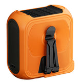 Techsuit Premium portabil Mini Fan (Z13), cu Baterie externa, reincarcabil, 5 Wind Speeds, Belt Buckle, 10000mAh, Portocaliu