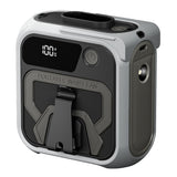 Techsuit Premium portabil Mini Fan (Z13), cu Baterie externa, reincarcabil, 5 Wind Speeds, Belt Buckle, 10000mAh, Gri