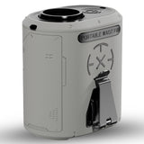 Techsuit Premium portabil Mini Fan (Z14), cu Baterie externa, reincarcabil, 5 Wind Speeds, Belt Buckle, 5000mAh, Gri