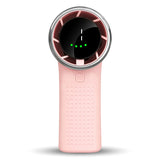 Techsuit Premium Mini Hand Fan (A8), cu LED afisaj digital, USB-C reincarcabil, 5 Wind Speeds, 3600mAh, Alb