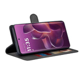 Husa pentru Motorola Edge 60 Pro, Techsuit Diary Book, negru