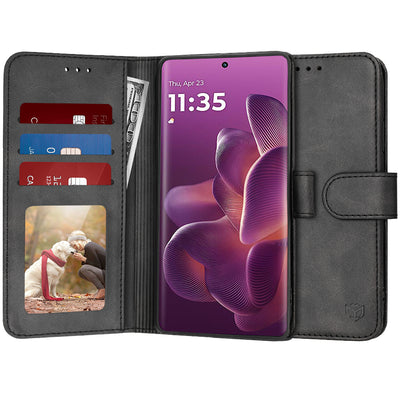 Husa pentru Motorola Edge 60 Pro, Techsuit Diary Book, negru
