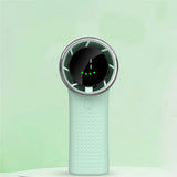 Techsuit Premium Mini Hand Fan (A8), cu LED afisaj digital, USB-C reincarcabil, 5 Wind Speeds, 3600mAh, Alb