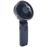 Techsuit Premium Mini Hand Fan (M12), cu LED afisaj digital, USB-C reincarcabil, 6 Wind Speeds, 5000mAh, Alb