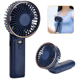 Techsuit Premium Mini Hand Fan (M12), cu LED afisaj digital, USB-C reincarcabil, 6 Wind Speeds, 5000mAh, Alb