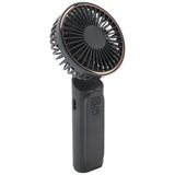 Techsuit Premium Mini Hand Fan (M12), cu LED afisaj digital, USB-C reincarcabil, 6 Wind Speeds, 5000mAh, Alb