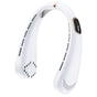 Techsuit Neck Fan (H6), portabil, USB-C, reincarcabil, reglabil, afisaj digital, 1200mAh, Alb