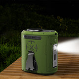 Techsuit Premium portabil Mini Fan (Z14), cu Baterie externa, reincarcabil, 5 Wind Speeds, Belt Buckle, 5000mAh, Portocaliu