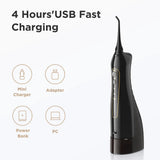 Bitvae Water Flosser (BV5020E), cu 4x Standard, 1x Periodontal, 1x Orthodontic, 1x Tongue Nozzel, 300ml, 3 Modes, Alb