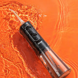 Bitvae Water Flosser (BVC2), cu 5x Standard Nozzels, 1x Tongue Scraper, Soft, NormalPotent Modes, Alb