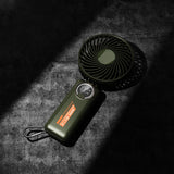 Techsuit Premium Mini Hand Fan (Z8), cu LED afisaj digital, USB-C reincarcabil, 3 Wind Speeds, 2A, 3600mAh, Alb