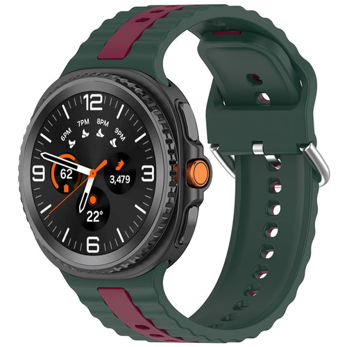 Curea pentru Samsung Galaxy Watch8 40mm, Techsuit Watchband (W078), verde inchis