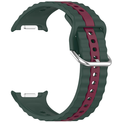 Curea pentru Samsung Galaxy Watch8 40mm, Techsuit Watchband (W078), verde inchis