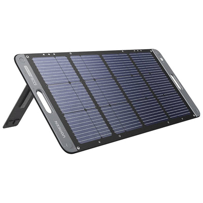 Panou solar UGREEN Solar Panel SC100 (15113), Pliabil, Reglabil, Daylight Meter Unit, 100W, 19V, Rezistent la apa IP67, XT60, negru