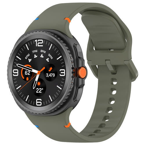 Curea pentru Samsung Galaxy Watch8 40mm, Techsuit Watchband (W079), verde camuflaj