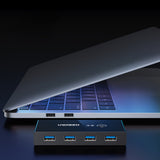 Hub USB UGREEN Docking station Sharing Switch Box US216 (30768), 4x USB-A, 2x USB Cable, Plug & Play, LED, 5Gb/s, 1.5m, negru
