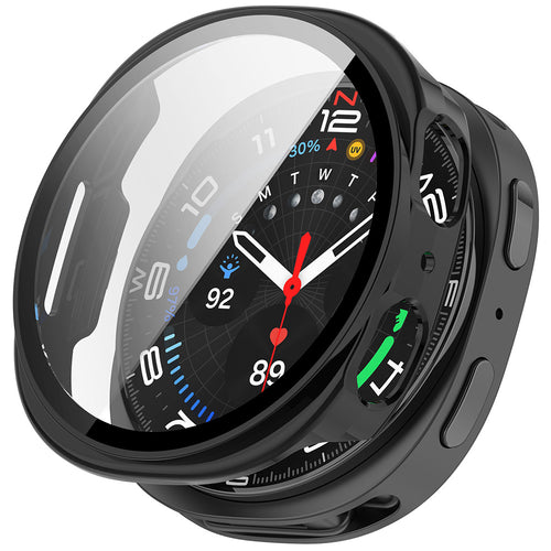 Husa smartwatch pentru Samsung Galaxy Watch8 44mm, Techsuit, negru mat