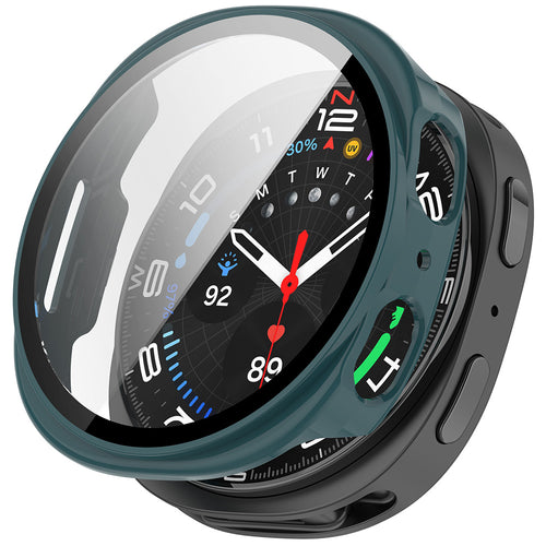Husa smartwatch pentru Samsung Galaxy Watch8 40mm, Techsuit, verde inchis