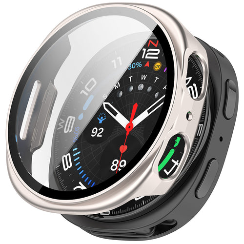 Husa smartwatch pentru Samsung Galaxy Watch8 44mm, Techsuit, metalic