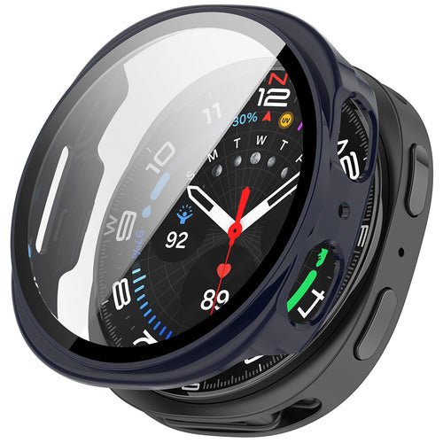 Husa smartwatch pentru Samsung Galaxy Watch8 40mm, Techsuit, bleumarin