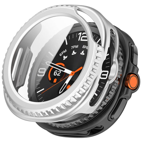 Husa smartwatch pentru Samsung Galaxy Watch8 Classic, Techsuit, gri