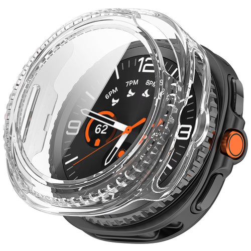 Husa smartwatch pentru Samsung Galaxy Watch8 Classic, Techsuit, transparenta
