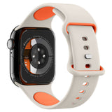 Curea pentru Apple Watch SE 40mm, Spigen Nano Pop (AMP09326), bej / portocaliu