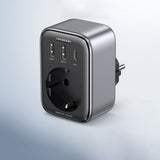 Incarcator retea UGREEN CD314 (90613), Outlet Extender, Incarcare rapida, 2x USB, Type-C, AC, 3680W, 13A, PD30W, 3A, QC4+, negru