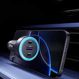 Incarcator auto UGREEN EC307 (45843), USB, 2x Type-C, 30W, Incarcare rapida, QC3.0, 22.5W, negru