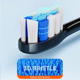 Bitvae Toothbrush Heads (GCS2), pentru Bitvae BVS2, x4, Negru