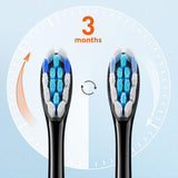 Bitvae Toothbrush Heads (GCS2), pentru Bitvae BVS2, x4, Negru