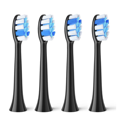 Bitvae Toothbrush Heads (GCS2), pentru Bitvae BVS2, x4, Negru