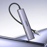 Hub USB UGREEN Docking station CM478 (15495), Type-C to USB3.0, 2x USB2.0, HDMI 4K@30Hz, Type-C PD100W, 5Gbps, Ultra-Thin, gri