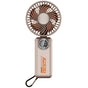 Techsuit Premium Mini Hand Fan (Z8), cu LED afisaj digital, USB-C reincarcabil, 3 Wind Speeds, 2A, 3600mAh, Beige