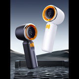 Techsuit Premium portabil Mini Fan (Z11), cu LED afisaj digital, USB-C reincarcabil, 100 Wind Speeds, Alb