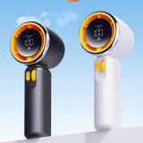 Techsuit Premium portabil Mini Fan (Z11), cu LED afisaj digital, USB-C reincarcabil, 100 Wind Speeds, Alb