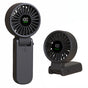 Techsuit Premium Mini Hand Fan (A10), cu LED afisaj digital, USB-C reincarcabil, 100 Wind Speeds, 5400RPM, Negru