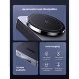 Incarcator wireless UGREEN W528 (45056), 2in1, MagSafe, pentru iPhone, AirPods, Compact Pliabil Design, 15W, 3A, negru