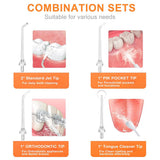 Bitvae Waterflosser Replacements, Multifunctional, pentru Waterflosser C2/F30/205, x4, Alb