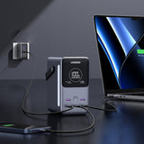 Baterie externa UGREEN PB770 (25286), Incarcare rapida, Afisaj digital, 48000mAh, 2x USB, 3x Type-C, 300W, QC, PD, 5V/3A, gri