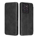 Husa pentru Motorola Edge 60 Pro, Techsuit Safe Wallet Plus, negru