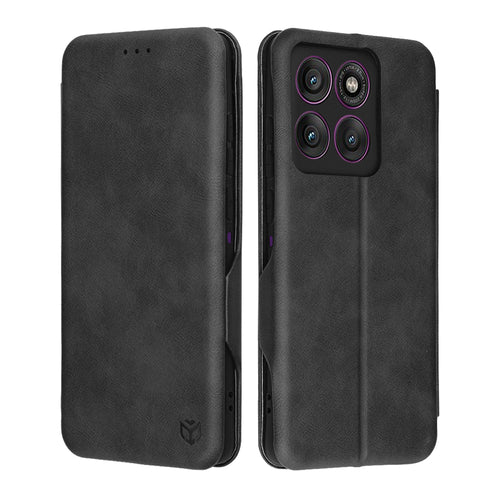 Husa pentru Motorola Edge 60 Pro, Techsuit Safe Wallet Plus, negru