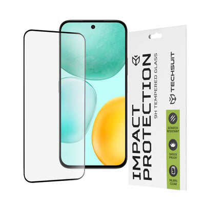 Folie de protectie pentru Honor X6c, Techsuit 111D Full Cover / Full Glue Glass