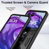Husa pentru Motorola Razr 60 Ultra, Techsuit CamShield Series, negru