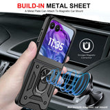 Husa pentru Motorola Razr 60 Ultra, Techsuit CamShield Series, negru