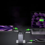 Incarcator retea UGREEN Nexode Pro X757 (25874), cu Cable, GaN, Incarcare rapida, USB, 2x Type-C, 100W, 3A, PD3.0, QC4.0+, gri